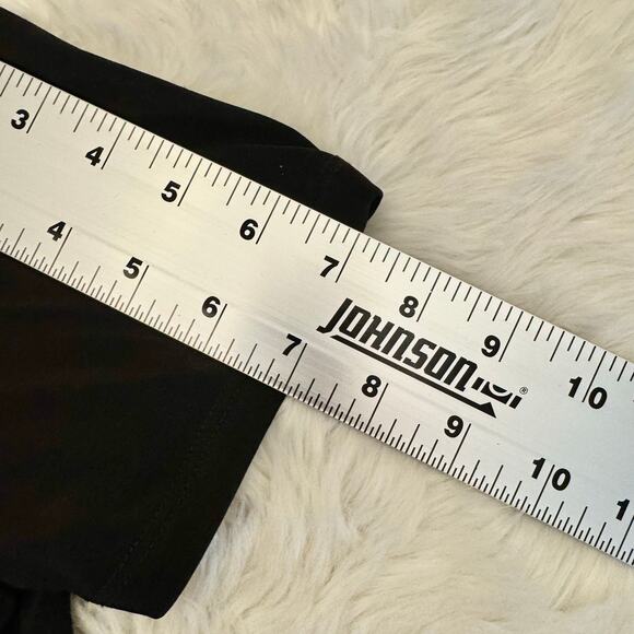 Michael Kors Black Short Sleeve Top Draped Back Studded Strap 6 - Picture 9 of 11